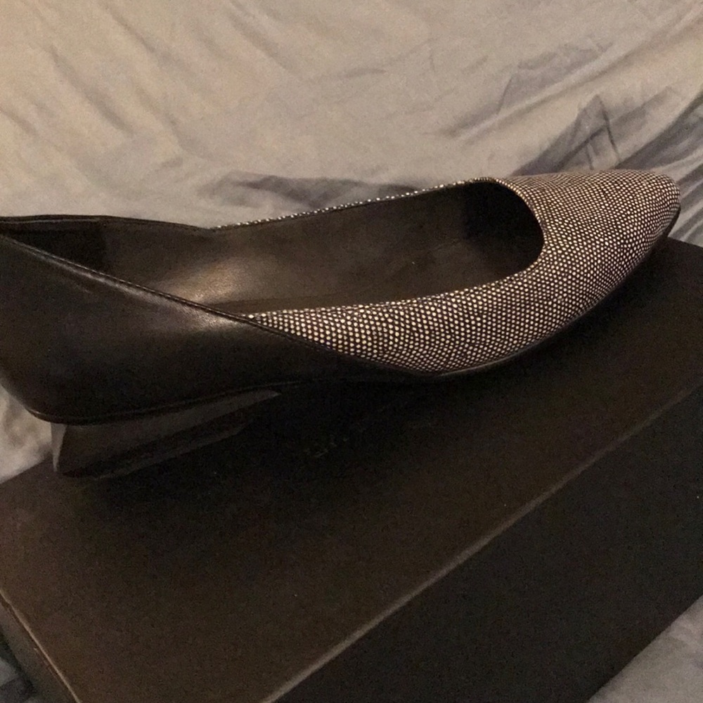 Black & White Italian Flats